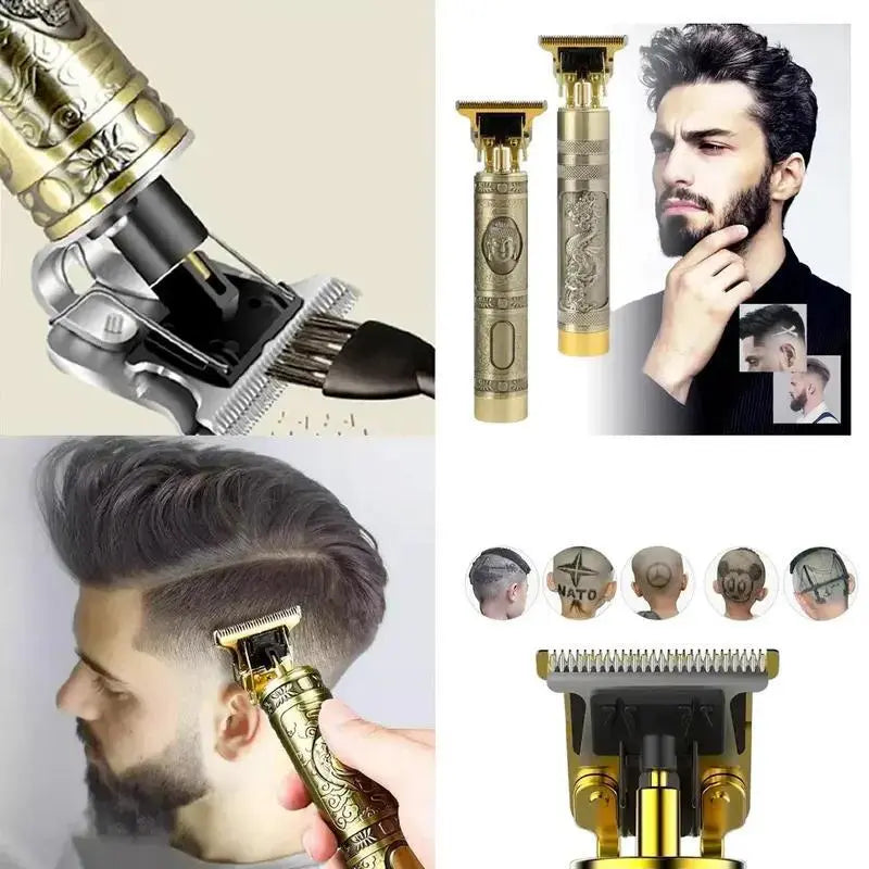 Máquina De Cortar Cabelo Elyte Barba Masculina Designer Aleatório Elétrico Profissional